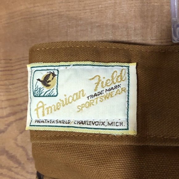 Vintage American Field Canvas Brush Field Hunting Pants Mens Size 40x30 Brown - Picture 10 of 10